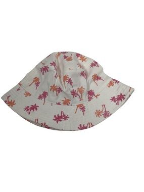 NWOT Joe Fresh Kids Pink Palm Tree Sun Hat - Size s/m 6/8